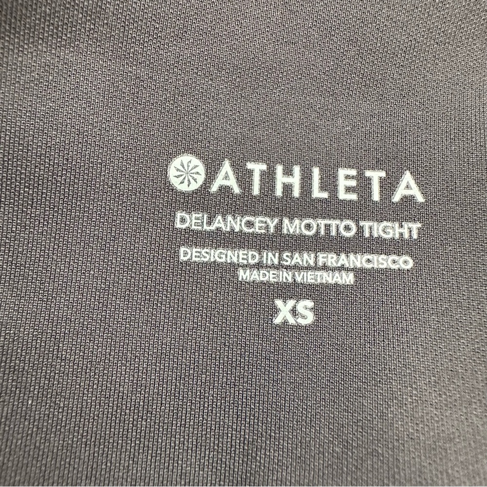Athleta Black Delancy Moto Tights XS - Picture 6 of 15